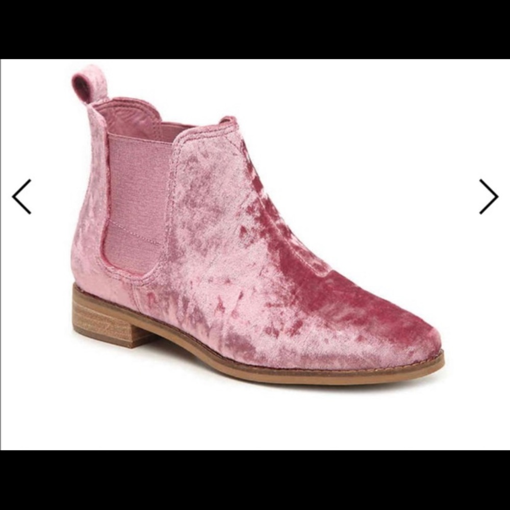 Toms Ella Chelsea Boot - Pink Suede